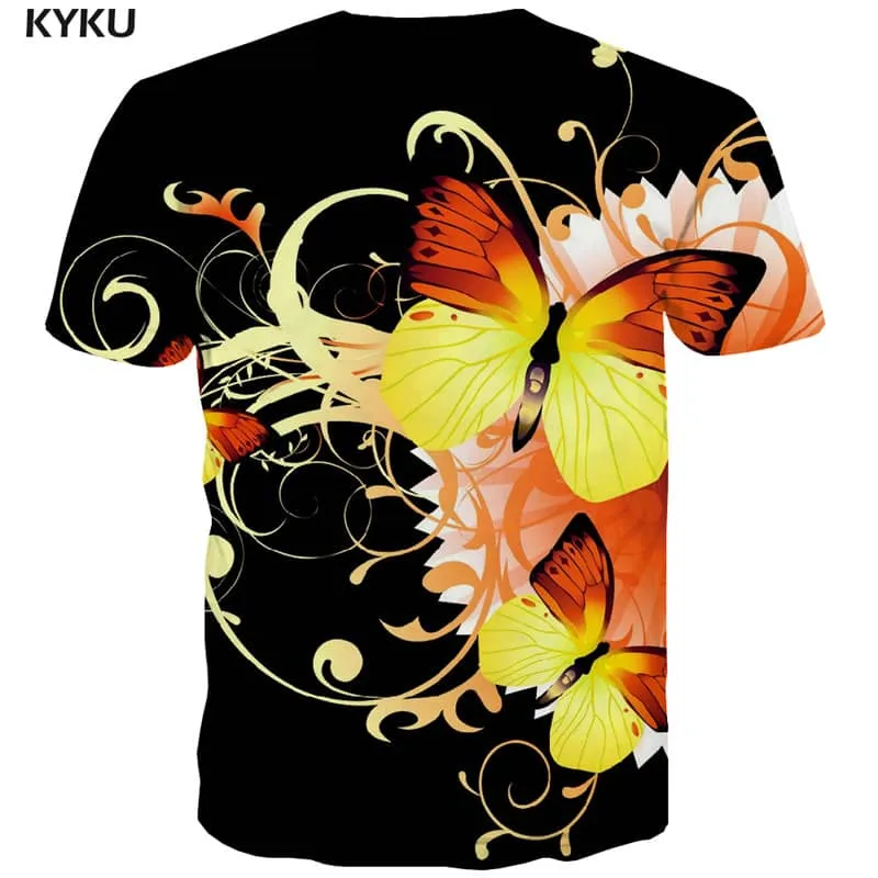 tshirt insect plant Novelty 3D shirt Cool men beautiful art costume