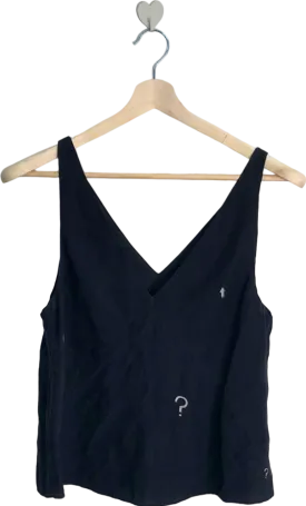 VEDA Black Tank Top UK Size S