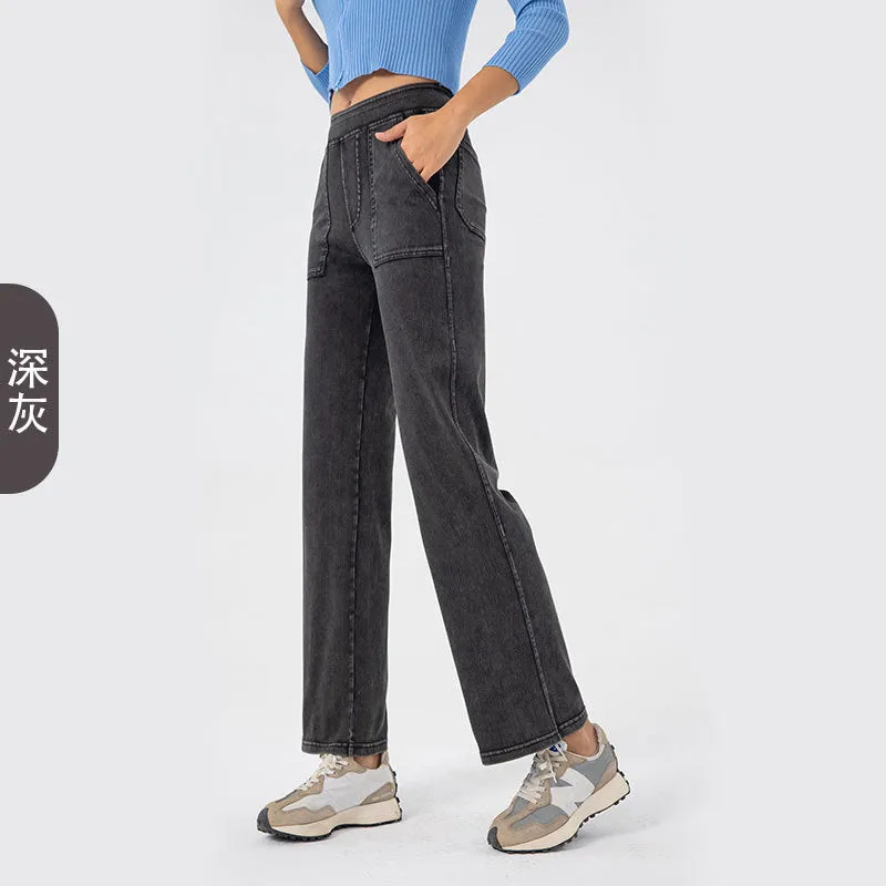 Versatile High Waisted Work Jeans