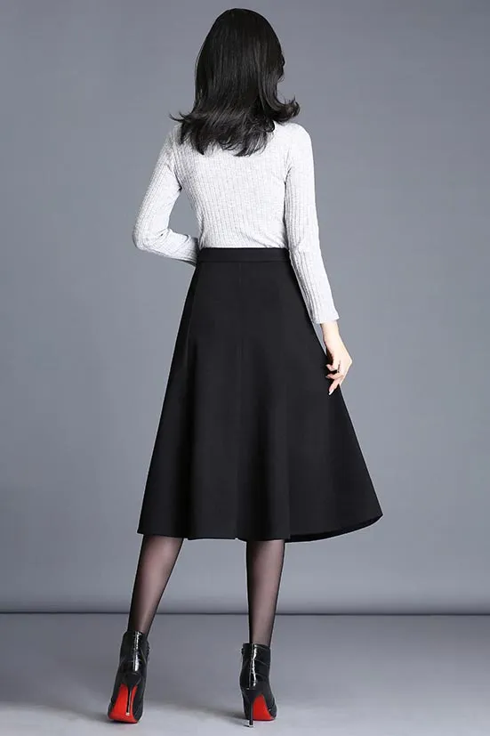 Versatile  irregular  a-line expansion skirt S018