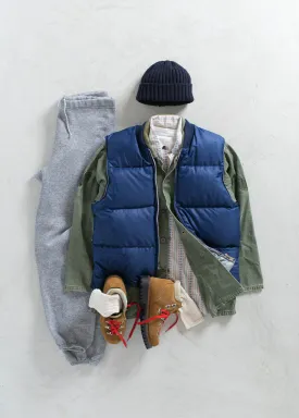 Vintage 1980s Reversible Down Filled Vest Size S/M