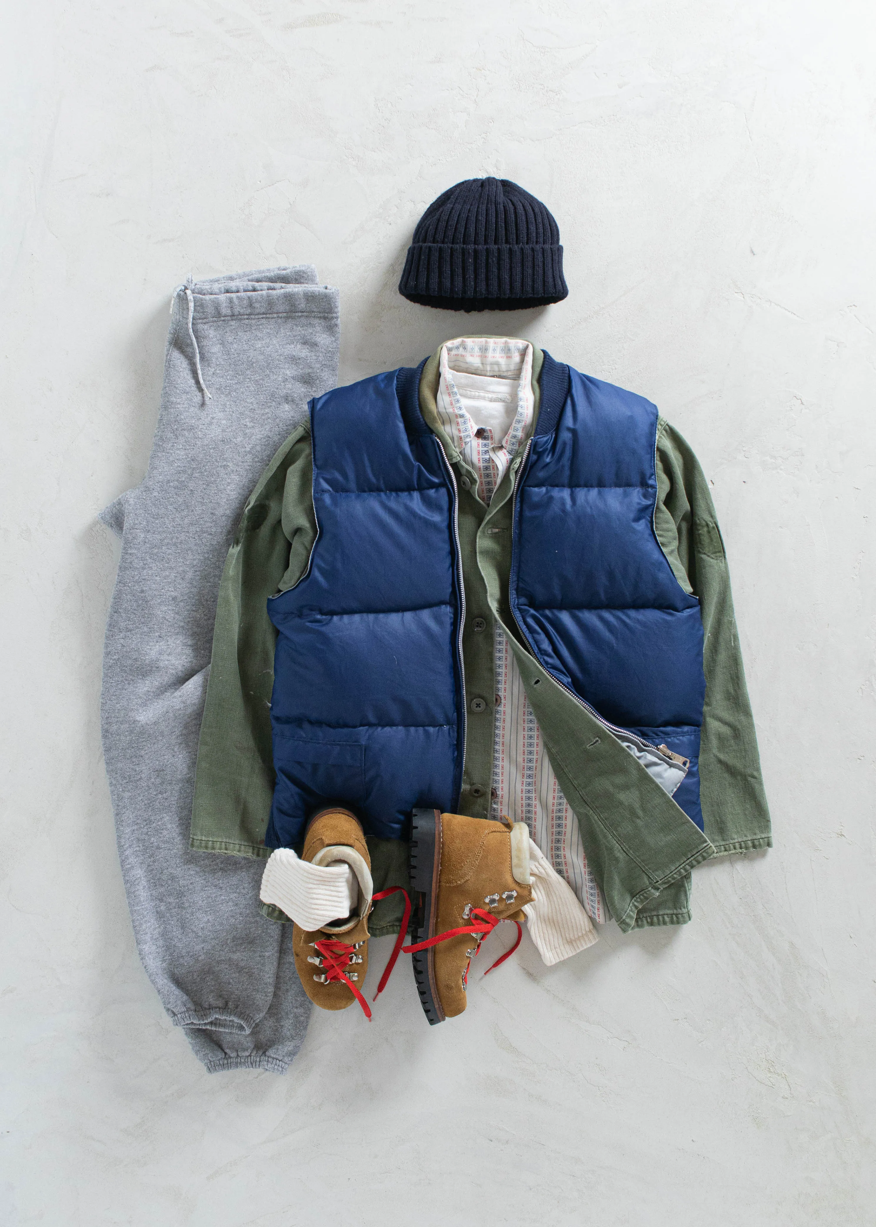Vintage 1980s Reversible Down Filled Vest Size S/M