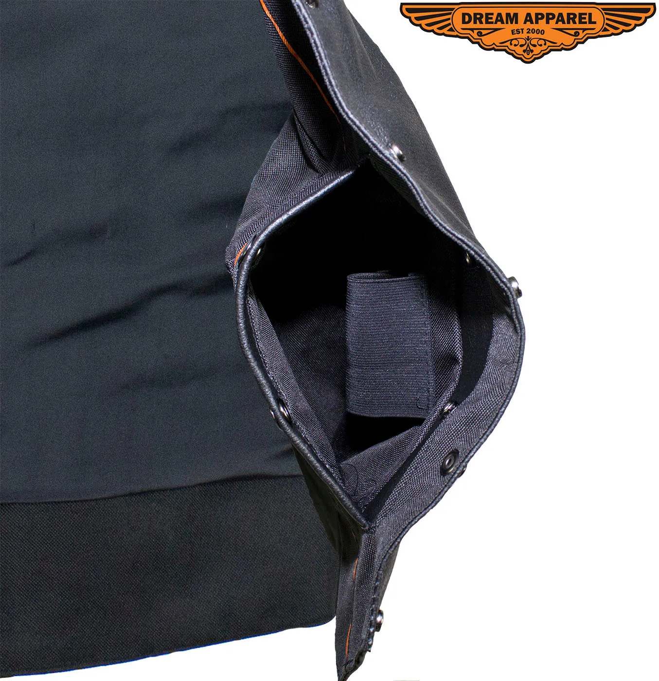 Women’s Black Concealed Gun Pocket Vest with Side Laces