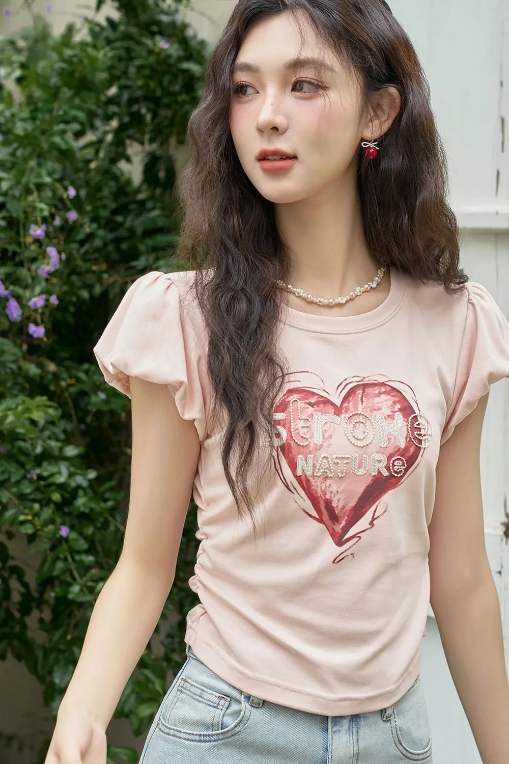 Women's Embroidery Design T-shirt
